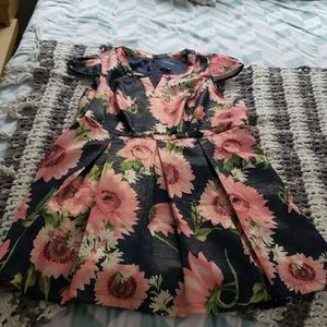 Floral ModCloth A line Dress
